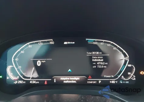 2020 BMW X3 Phev xDrive30E из США, поврежденный, VIN 5UXTS1C02L9D35108